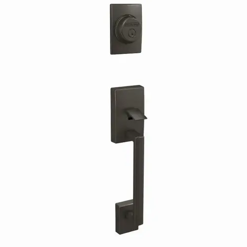 Custom Century Dummy Exterior Handleset Only Black Stainless Finish Custom Century Dummy Exterior Handleset Only Black Stainless Finish