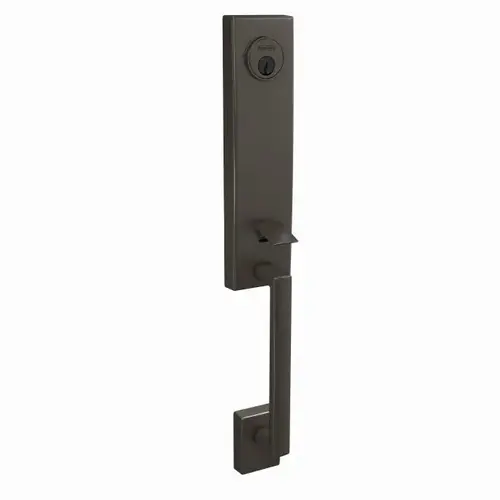 Custom 3/4 Trim Century Exterior Active Handleset Only with C Keyway Black Stainless Finish Custom 3/4 Trim Century Exterior Active Handleset Only with C Keyway Black Stainless Finish