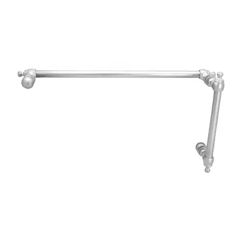 Satin Chrome Colonial Style Combination 6" Pull Handle With 18" Towel Bar Satin Chrome Colonial Style Combination 6" Pull Handle With 18" Towel Bar
