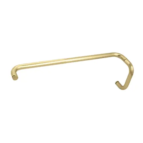 Satin Brass 6" Pull Handle and 22" Towel Bar BM Series Combination Without Metal Washers Satin Brass 6" Pull Handle and 22" Towel Bar BM Series Combination Without Metal Washers