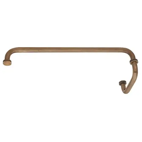 Antique Brass 24" Towel Bar With 6" Pull Handle Combination Set Antique Brass 24" Towel Bar With 6" Pull Handle Combination Set