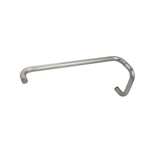 Satin Nickel 6" Pull Handle and 18" Towel Bar BM Series Combination Without Metal Washers Satin Nickel 6" Pull Handle and 18" Towel Bar BM Series Combination Without Metal Washers