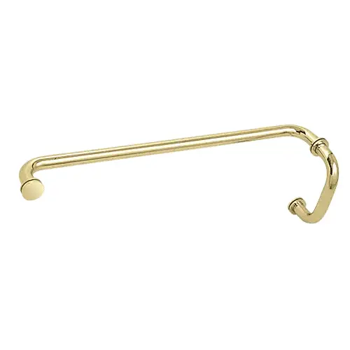 Polished Brass 6" Pull Handle and 24" Towel Bar BM Series Combination With Metal Washers Polished Brass 6" Pull Handle and 24" Towel Bar BM Series Combination With Metal Washers