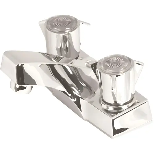 Classic Series 4 in. Centerset 2-Handle Compression Cartridge Bathroom Faucet Less Pop-Up Drain in Chrome Finish Classic Series 4 in. Centerset 2-Handle Compression Cartridge Bathroom Faucet Less Pop-Up Drain in Chrome Finish