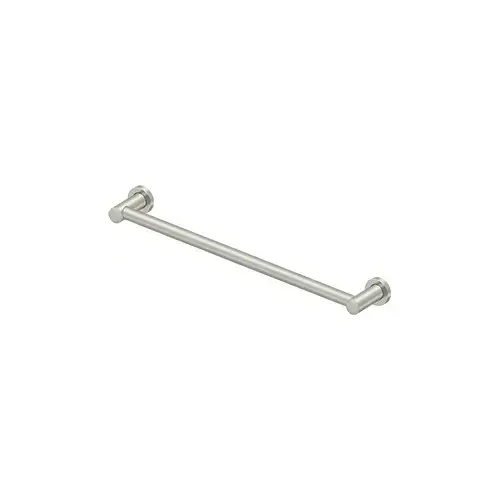 24" Center To Center Nobe Series Towel Bar Single Brushed Nickel