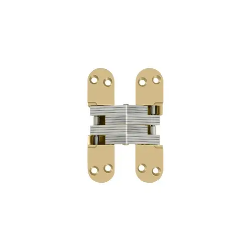 4-5/8" Height X 1-1/8" Width Invisible Concealed Door Hinge Adjustable Brushed Brass Pair 4-5/8" Height X 1-1/8" Width Invisible Concealed Door Hinge Adjustable Brushed Brass Pair