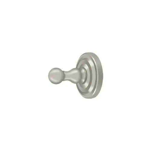 Single Robe Hook; R-Series; Satin Nickel Finish