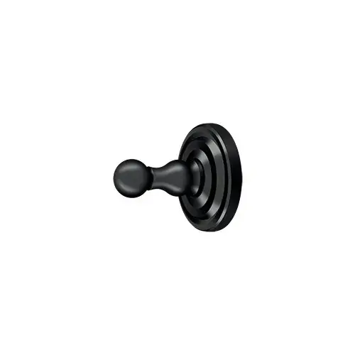 Single Robe Hook, R-Series in Paint Black Single Robe Hook, R-Series in Paint Black