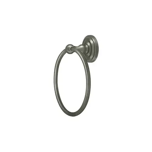 6-1/2" Diameter R Series Traditional Towel Ring Antique Nickel 6-1/2" Diameter R Series Traditional Towel Ring Antique Nickel
