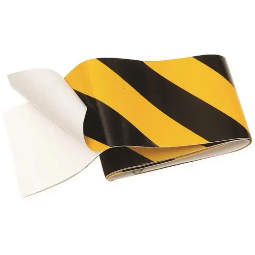 2 in. x 2 ft. Striped Reflective Vinyl Safety Tape, Yellow and Black 2 in. x 2 ft. Striped Reflective Vinyl Safety Tape, Yellow and Black