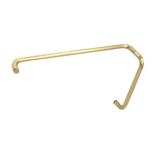 Satin Brass 12" Pull Handle and 24" Towel Bar BM Series Combination Without Metal Washers Satin Brass 12" Pull Handle and 24" Towel Bar BM Series Combination Without Metal Washers