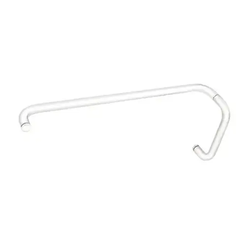 White 8" Pull Handle and 22" Towel Bar BM Series Combination Without Metal Washers White 8" Pull Handle and 22" Towel Bar BM Series Combination Without Metal Washers