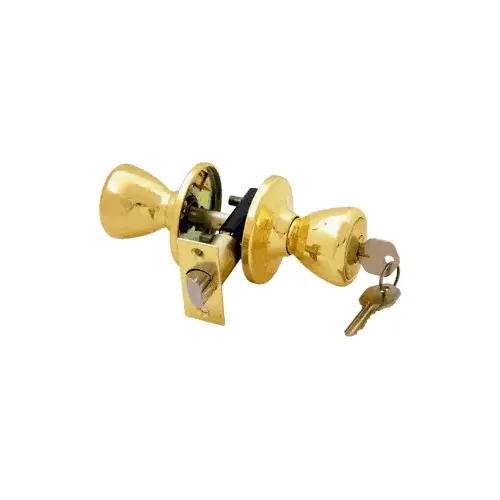 Brass Lock Set with Tulip Knob Design Brass Lock Set with Tulip Knob Design
