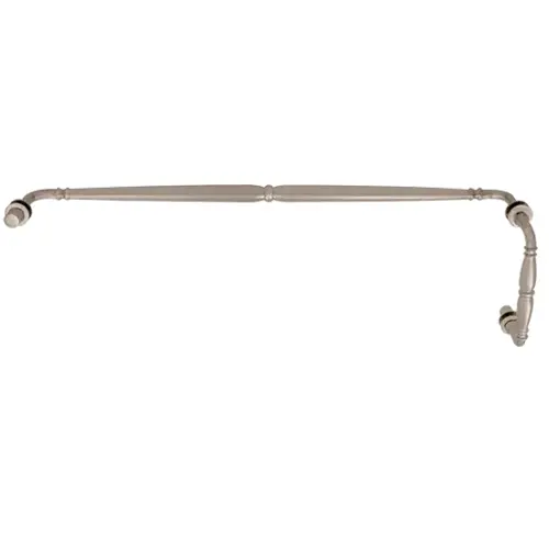 Brushed Nickel Victorian Style Combination 6" Pull Handle 24" Towel Bar Brushed Nickel Victorian Style Combination 6" Pull Handle 24" Towel Bar