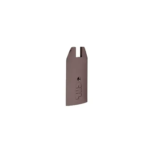 Black Bronze Anodized 4" Tapered End Cap for Sidelite Rails Black Bronze Anodized 4" Tapered End Cap for Sidelite Rails