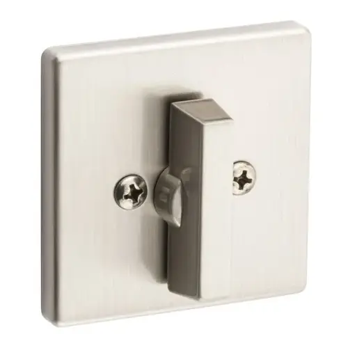 One Sided Turn Square Deadbolt with 2-3/8" Latch and RCS Strike Satin Nickel Finish One Sided Turn Square Deadbolt with 2-3/8" Latch and RCS Strike Satin Nickel Finish