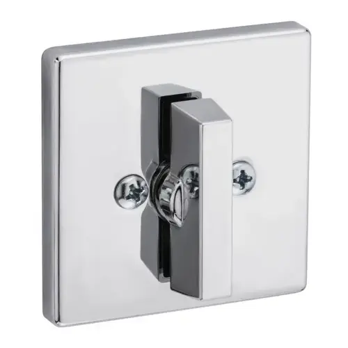 One Sided Turn Square Deadbolt with 2-3/8" Latch and SCS Strike Bright Chrome Finish One Sided Turn Square Deadbolt with 2-3/8" Latch and SCS Strike Bright Chrome Finish