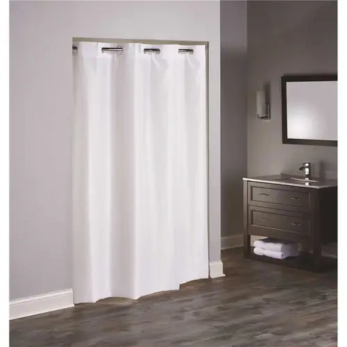 36 in. x 82 in. 3 in 1 TPU Coated White Shower Curtain Stall Size XL - pack of 12 36 in. x 82 in. 3 in 1 TPU Coated White Shower Curtain Stall Size XL - pack of 12