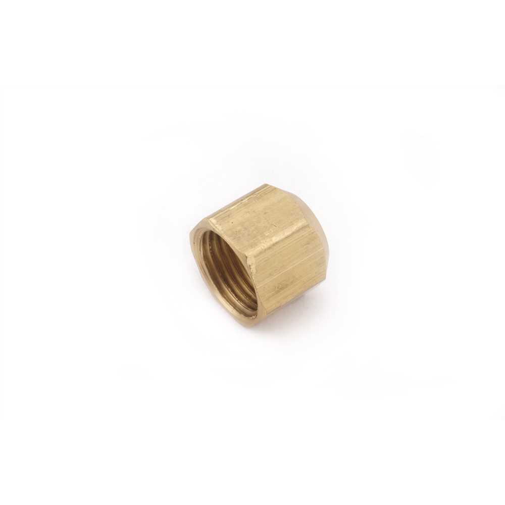 Anderson Metals 04040-04 1/4 in. Brass Flare Cap - pack of 10