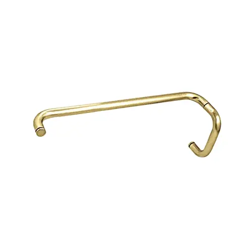 Polished Brass 6" Pull Handle and 18" Towel Bar BM Series Combination Without Metal Washers Polished Brass 6" Pull Handle and 18" Towel Bar BM Series Combination Without Metal Washers