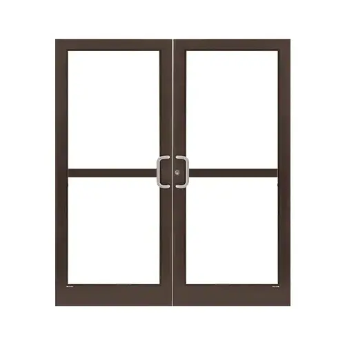 Bronze Black Anodized Custom Pair 72" x 84" Series 400T Medium Stile Gear Hinge Entrance Door Bronze Black Anodized Custom Pair 72" x 84" Series 400T Medium Stile Gear Hinge Entrance Door