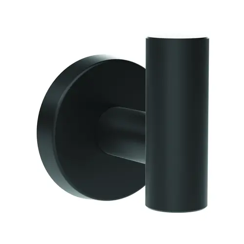 Arrondi Single Robe Hook Matte Black Finish Arrondi Single Robe Hook Matte Black Finish