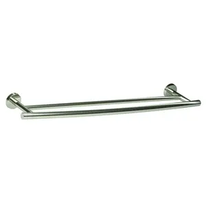 Amerock BH26545PSS 24" (610 mm) Arrondi Double Towel Bar Polished Stainless Steel Finish