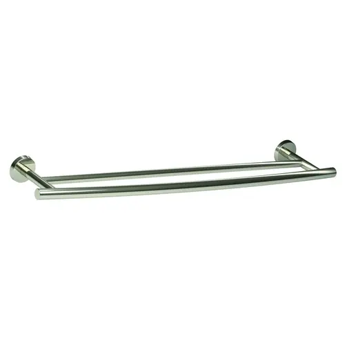 24" (610 mm) Arrondi Double Towel Bar Polished Stainless Steel Finish 24" (610 mm) Arrondi Double Towel Bar Polished Stainless Steel Finish