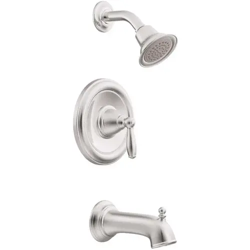 Brantford Single-Handle 1-Spray Posi-Temp Tub and Shower Faucet Trim Kit in Chrome (Valve Not Included)