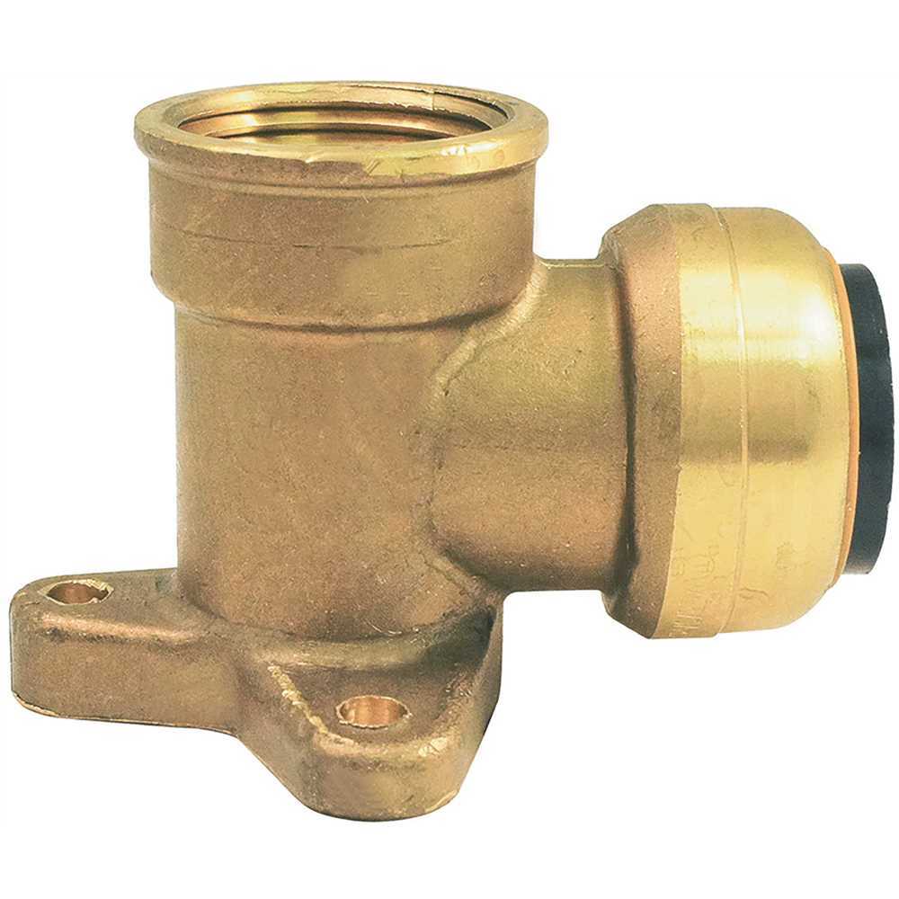 Tectite FSBDEE12 1/2 in. Brass 90a degree Push-to-Connect x Female Pipe Thread Drop Ear Elbow