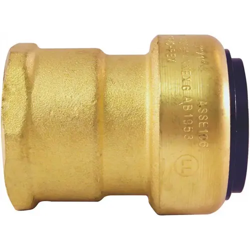 1 in. Brass Push-to-Connect x Female Pipe Thread Adapter 1 in. Brass Push-to-Connect x Female Pipe Thread Adapter