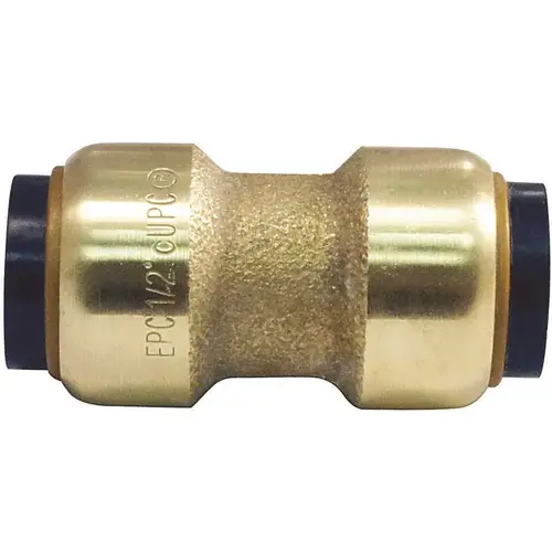 1/2 in. Brass Push-to-Connect Coupling