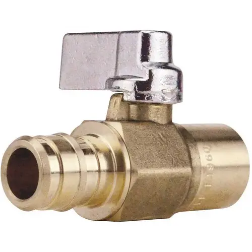 1/2 in. Brass PEX-A Barb x 1/2 in. Solder Ball Valve