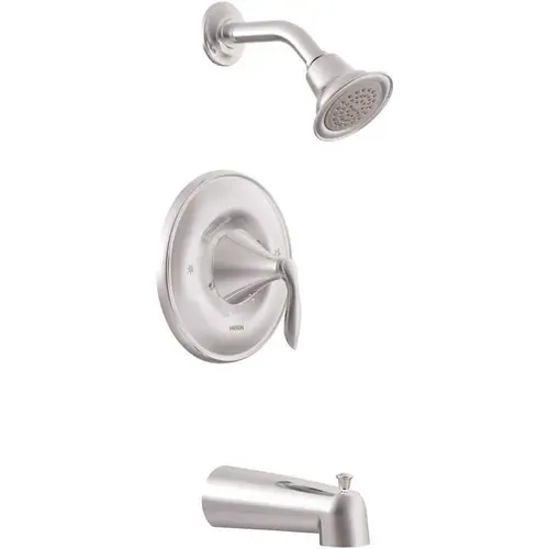 Eva Single-Handle 1-Spray Posi-Temp Tub and Shower Faucet Trim Kit in Chrome (Valve Not Included) Eva Single-Handle 1-Spray Posi-Temp Tub and Shower Faucet Trim Kit in Chrome (Valve Not Included)
