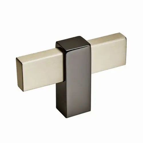 Mulino 2-3/8 in (60 mm) Length Silver Champagne/Black Nickel Cabinet Knob Mulino 2-3/8 in (60 mm) Length Silver Champagne/Black Nickel Cabinet Knob