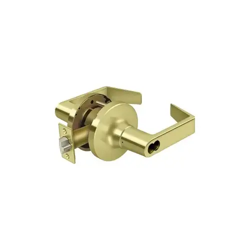 Comm. Classroom IC Core GR1, Clarendon Less CYL in Polished Brass