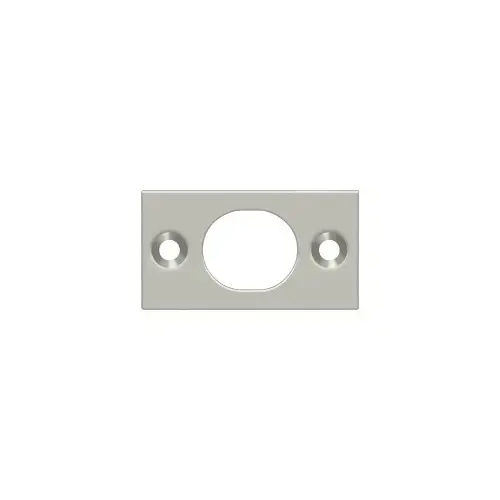 Strike Plate For 6" Flush Bolt; Satin Nickel Finish
