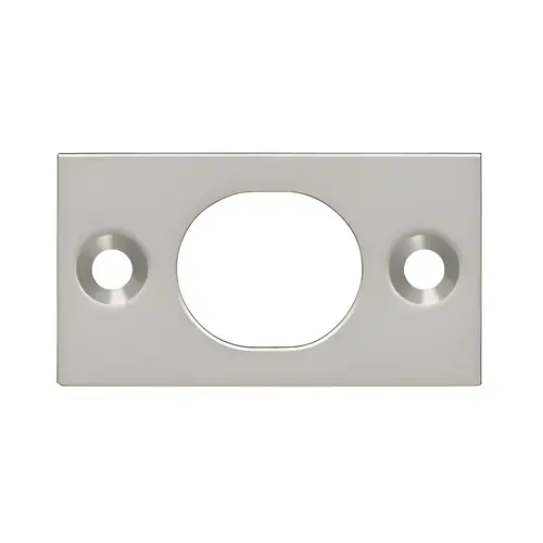Strike Plate For 6" Flush Bolt; Satin Nickel Finish Strike Plate For 6" Flush Bolt; Satin Nickel Finish