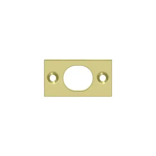 Strike Plate For 6" Flush Bolt; Bright Brass Finish Strike Plate For 6" Flush Bolt; Bright Brass Finish