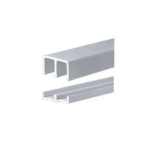 Gray Plastic Track for 1/2" Sliding Panels