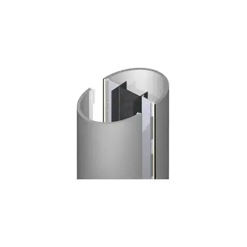 Custom Non-Directional Stainless Standard Series Elliptical Column Covers Four Panels Staggered