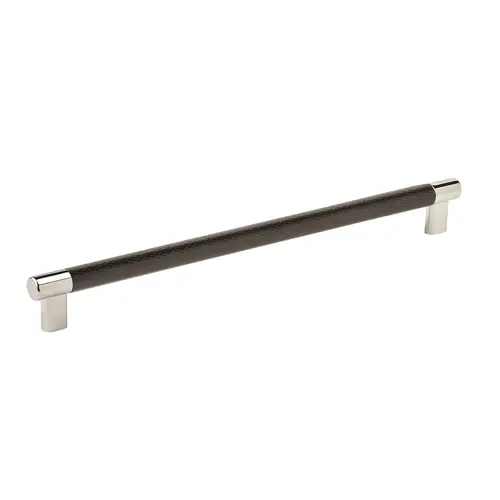 12-5/8" (320 mm) Center to Center Esquire Cabinet Pull Bright Nickel by Black Bronze Finish 12-5/8" (320 mm) Center to Center Esquire Cabinet Pull Bright Nickel by Black Bronze Finish