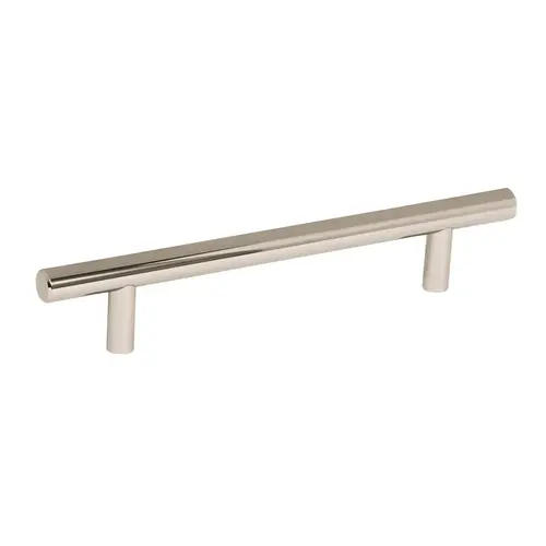 5-1/16" (128 mm) Center to Center Bar Cabinet Pull Bright Nickel Finish 5-1/16" (128 mm) Center to Center Bar Cabinet Pull Bright Nickel Finish
