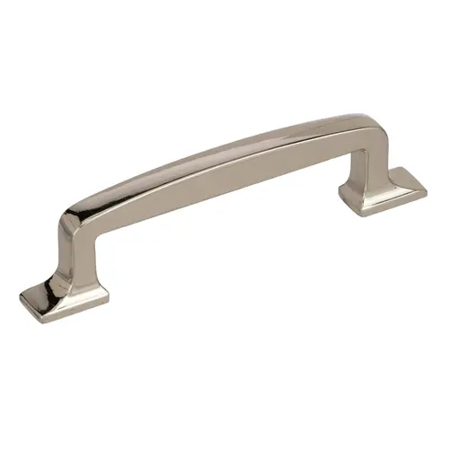 3-3/4" (96 mm) Center to Center Westerly Cabinet Pull Bright Nickel Finish 3-3/4" (96 mm) Center to Center Westerly Cabinet Pull Bright Nickel Finish