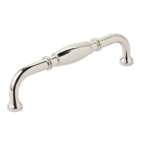 Cabinet Barrel Pull For Kitchen And Bathroom Hardware 5 1/16" Center to Center Polished Nickel Cabinet Barrel Pull For Kitchen And Bathroom Hardware 5 1/16" Center to Center Polished Nickel