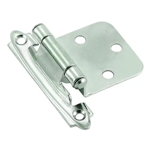 Variable Overlay Self-Closing, Face Mount Polished Chrome Hinge - Pair Variable Overlay Self-Closing, Face Mount Polished Chrome Hinge - Pair