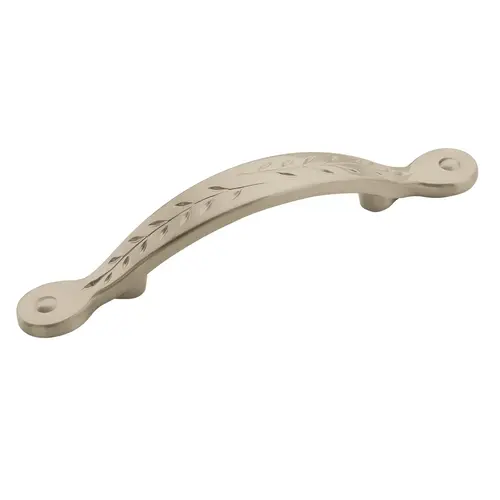 3" (76 mm) Center to Center Nature's Splendor Inspirations Cabinet Pull Satin Nickel Finish 3" (76 mm) Center to Center Nature's Splendor Inspirations Cabinet Pull Satin Nickel Finish