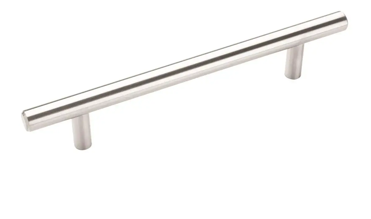 Amerock 5-1/16 (128 mm) Center to Center Carbon Steel Bar Cabinet Pull Stainless Steel Finish - pack of 25 BP19541SS-25PACK Amerock 5-1/16 (128 mm) Center to Center Carbon Steel Bar Cabinet Pull Stainless Steel Finish - pack of 25 BP19541SS-25PACK