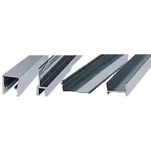 CRL S386060BN Brushed Nickel Frameless Double "MK" Series Sliding Shower Door Kit - 60" W x 60" H for 3/8" Glass GLASS NOT INCLUDED