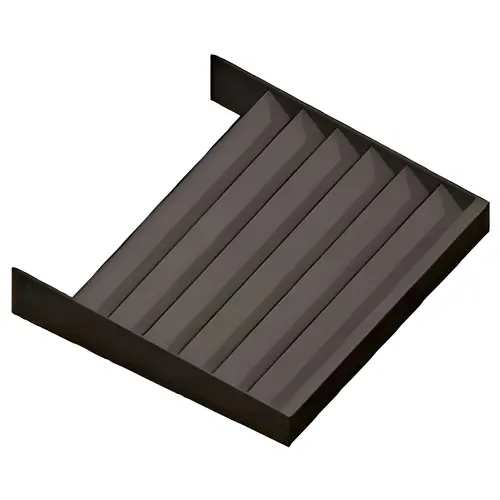 Dark Bronze 1" x 1/8" Flat Bar Blade Extrusion - 146" Length Dark Bronze 1" x 1/8" Flat Bar Blade Extrusion - 146" Length